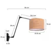 Image de Steinhauer Applique murale Prestige Chic noir/marron, portée 90 cm, liège