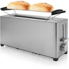 Image de Grille-pain Princess Steel Toaster Long Slot - 1 050 W - Fonctions décongélation, annulation, réchauffage - Support à viennoiseries