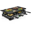 Image de Tristar Appareil à Raclette 3-en-1, Pour 8 Personnes, Plaque Réversible Grill, Pierre à Cuire et Plancha Teppanyaki, Thermostat Réglable, Facile à Nettoyer, Sans BPA, RA-2748