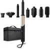 Image de Silk'n SilkyAir Flex - Sèche-cheveux avec tête flexible - Sèche-cheveux et styler tout-en-un - Accessoires 8 en 1 avec étui - 1300 W - Doré/noir