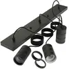 Image de Calex Retro suspension, angulaire, 3 lampes, noire
