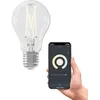 Image de CALEX Smart Ampoule Filament LED A60 E27 CCT WiFi, 806lm, 7W, Alexa/Google/Siri, blancs 1800-3000K, dimmable, scénarios, minuterie, sans pont, WiFi 2.4GHz