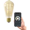 Image de CALEX Ampoule Filament Dorée ST64 E27 CCT WiFi, 7W 806lm, Alexa/Google/Siri, Blancs 1800-3000K, dimmable, scénarios, sans pont, WiFi 2.4GHz