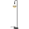 Image de CALEX Lampadaire U-Line pour Salon, Hauteur 155 cm, Luminaire Noir avec culot E27, Lampe sur Pied sans Ampoule, Style Industriel