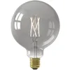Image de CALEX Ampoule Filament Fumée G125 Titanium E27 CCT WiFi, 7W 400lm, Alexa/Google/Siri, Blancs 1800K, dimmable, scénarios, sans pont, WiFi 2.4GHz