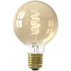 Image de CALEX Ampoule LED Filament Spirale E27, Source lumineuse Vintage, Dorée, Globe Rétro G80, Lumière blanche chaude dimmable 2100K, 3,8W 250 Lumens