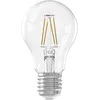 Image de CALEX - Ampoule LED Filament E27 avec capteur jour/nuit, Standard A60 transparente, Lumière blanche chaude (2700K), angle 360°, 4W 470 Lumens