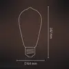 Image de Calex E27 ST64 3,5 W filament LED doré 821 dim