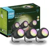 Image de CALEX Outdoor Éclairage Jardin LED WiFi 24V, Set 3 Spots RGB, Blancs CCT ajustables, Alexa/Google/Siri, Noir, IP44