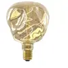 Image de Ampoule LED à filament spirale E27 globe 75lm blanc chaud verre champagne jaune clair métallisé Calex
