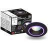 Image de CALEX Spot LED Encastré Halo WiFi, anneau RGB, 6,5W 340lm, Alexa/Google/Siri, Noir, Blancs 2700-6500K, Dimmable