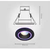 Image de Calex Smart Halo downlight encastré CCT RVB noir