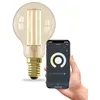 Image de CALEX Ampoule Filament Dorée Sphérique P45 E14 CCT WiFi, 4,9W 470lm, Alexa/Google/Siri, Blancs 1800-3000K, dimmable, scénarios, sans pont, WiFi 2.4GHz