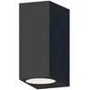 Image de CALEX Applique Bidirectionnelle GU10 pour Extérieur, Luminaire Design Rectangulaire, Noir, IP54 Étanche, Éclairage Downlight LED IP54, ampoules non fournies