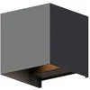 Image de CALEX Applique Murale LED Kubus, Luminaire Extérieur, Coloris Anthracite, Bidirectionnel, 7W Lumière Blanche Chaude, Faisceau Lumineux Réglable