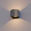 Image de Calex Applique d'extérieur LED ovale, up/down, hauteur 10 cm, anthracite