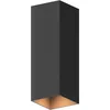 Image de CALEX Applique Murale LED Rectangulaire, Luminaire extérieur Noir, bidirectionnel, 8,6W, Pour Intérieur et Extérieur, Lumière Blanche Chaude