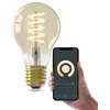 Image de CALEX Ampoule Filament Dorée Sphérique A60 E27 CCT WiFi, 7W, Alexa/Google/Siri, Blanc Chaud 1800-2700K, dimmable, scénarios, sans pont, WiFi 2.4GHz