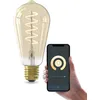 Image de CALEX Ampoule Filament Dorée ST64 E27 CCT WiFi, 7W, Alexa/Google/Siri, Blanc Chaud 1800-2700K, dimmable, scénarios, sans pont, WiFi 2.4GHz
