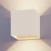 Image de CALEX Volterra Applique Murale Cube Rechargeable, Éclairage Haut et Bas à Piles, Utilisation Intérieure et Extérieure, Étanche, Sans Fil, Détecteur de Mouvement, Blanc