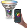 Image de CALEX Smart Ampoule LED GU10 RGB CCT WiFi, 345lm, 4,9W, Alexa/Google/Siri, 16M couleurs, blancs 2200-4000K, dimmable, musique, scénarios, sans pont, WiFi 2.4GHz