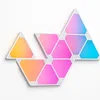 Image de CALEX - Lumières Triangles Intelligentes, Pack de Démarrage avec 9 Panneaux LED pour Gaming, Éclairage d’Ambiance RGBIC, 16 Millions de Couleurs, Applique Murale Wifi avec Contrôle via Application