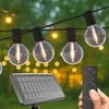 Image de CALEX Vista Guirlande Solaire 20 m/65 pi, Guirlande LED avec 30 Ampoules, Guirlande Étanche IP44, Éclairage Chaleureux, Télécommande Incluse