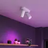Image de Spot de plafond Calex Smart blanc, longueur 22 cm, à 2 lampes GU10 LED RGBW