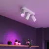 Image de Spot pour plafond Calex Smart blanc, longueur 37 cm, à 3 lampes GU10 LED RGBW