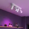 Image de Spot pour plafond Calex Smart blanc, longueur 49 cm, à 4 lampes GU10 LED RGBW