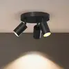 Image de Spot pour plafond Calex GU10, noir, Ø 20 cm, à 3 lampes, métal