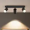 Image de Spot pour plafond Calex GU10, noir, longueur 37 cm, à 3 lampes, métal