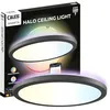 Image de Calex Halo Plafonnier Intelligent, 30cm, Lumière RGB et Blanc Chaud, Noir