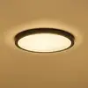 Image de Plafonnier LED intelligent Calex HALO Ø 30 cm noir IP54 RVB CCT