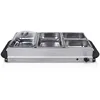 Image de Tristar Serveur de buffet   2 x 2,4 L + 2 x 1 L   Fonction maintien au chaud   plaque chauffante avec thermostat   4 bols en inox et de couvercles en plastique   BP-6285