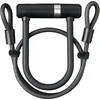 Image de AXA Newton Pro Mini Antivol U avec câble de 100 cm, Cadenas pour vélo et trottinette, Vélo électrique, Extra robuste, Sécurité 15 sur 15, 100 cm x 17 mm