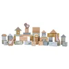 Image de Tiamo Little Dutch 7019 Lot de 50 blocs de construction en bois dans une boîte de rangement Petit Oie Bleu