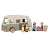 Image de Little Dutch 7125 - Voiture en bois FSC - Vintage - Camper Bus avec figurines