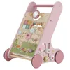 Image de Little Dutch Chariot d'activité en bois FSC 7332 - Fairy Garden - Rose
