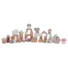 Image de Little Dutch 7345 Lot de 50 blocs de construction en bois FSC Rose
