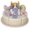 Image de Jouet gâteau d'anniversaire rose en bois Little Dutch LD8015