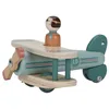 Image de Little Dutch 8020 Lot de 2 avions en bois FSC avec figurine Bleu