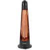 Image de Eurom Q-Tower 1200 Elektrische Terassenheizung, 1200W, IP24, Schwarz (335651)