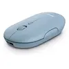 Image de Trust Puck Souris sans Fil Rechargeable, Bluetooth ou 2,4 GHz avec Mini Récepteur USB, Bouton PPP, Ergonomique, Souris Plate Silencieuse pour Ordinateur Portable/PC/Mac/Macbook/Chromebook/iPad - Bleu