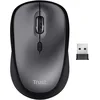 Image de Trust Yvi+ Souris sans Fil Silencieuse avec Conception Durable, 800-1600 DPI, pour Gauchers et Droitiers, Récepteur USB Stockable, Mouse Compacte pour PC, Ordinateur Portable, Mac - Noir