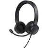 Image de Trust Ayda Casque USB avec Micro ENC Antibruit on Ear, Microphone Réduction du Bruit, 65% Plastique Recycle, Câble 1,8 m, Casque Audio PC Filaire USB-C Ordinateur, Portable, Teams, Zoom - Noir