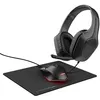 Image de Kit de gaming 3-en-1 Trust GXT 790 Casque gaming + Souris gaming + Tapis de souris Noir en occasion ou reconditionné