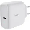 Image de Trust Maxo Chargeur USB-C 65W, 75% à Partir de Matériaux Recyclés, Prise Chargeur Rapide avec Câble USB-C de 2m, Adaptateur pour iPhone, iPad, Samsung Galaxy, Smartphones, Tablettes - Blanc