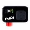 Image de CyclOn E-Power Pump Mini pompe à vélo électrique compacte | Jusqu'à 8,3 bar / 120 PSI | Affichage de la pression LCD | Arrêt automatique | Rechargeable par USB C | Comprend des adaptateurs de valve