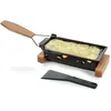 Image de Boska Partyclette® ToGo Oslo/Set à raclette/Pratique à apporter/Spatule compris/Noir/Brun / 32,4 x 8,7 x 11,4 cm